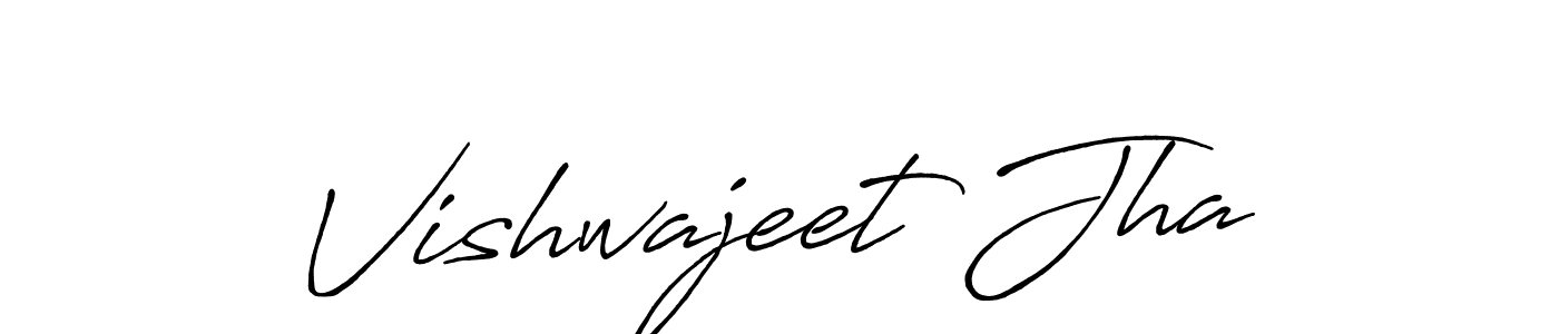 The best way (Antro_Vectra_Bolder) to make a short signature is to pick only two or three words in your name. The name Vishwajeet Jha include a total of six letters. For converting this name. Vishwajeet Jha signature style 7 images and pictures png