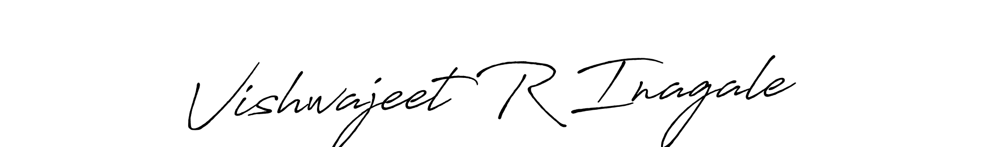 Create a beautiful signature design for name Vishwajeet R Inagale. With this signature (Antro_Vectra_Bolder) fonts, you can make a handwritten signature for free. Vishwajeet R Inagale signature style 7 images and pictures png