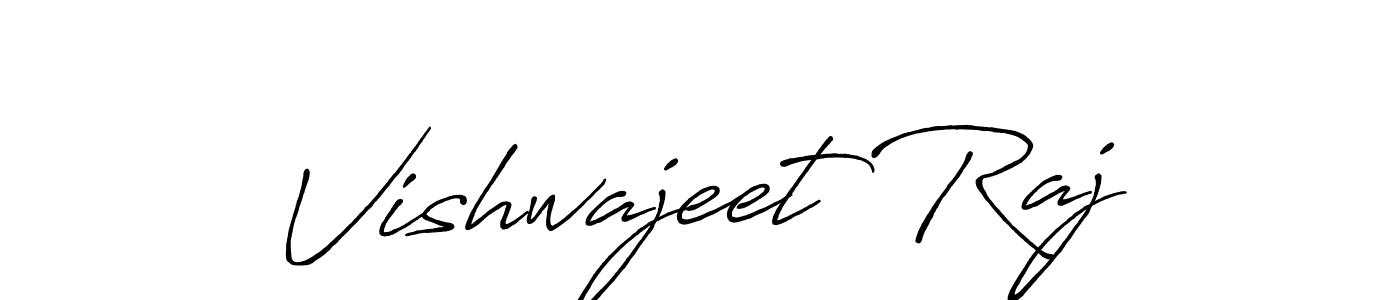 Use a signature maker to create a handwritten signature online. With this signature software, you can design (Antro_Vectra_Bolder) your own signature for name Vishwajeet Raj. Vishwajeet Raj signature style 7 images and pictures png