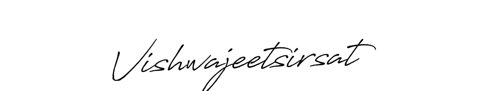 How to make Vishwajeetsirsat signature? Antro_Vectra_Bolder is a professional autograph style. Create handwritten signature for Vishwajeetsirsat name. Vishwajeetsirsat signature style 7 images and pictures png