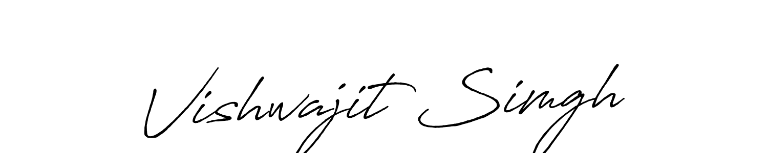 Vishwajit Simgh stylish signature style. Best Handwritten Sign (Antro_Vectra_Bolder) for my name. Handwritten Signature Collection Ideas for my name Vishwajit Simgh. Vishwajit Simgh signature style 7 images and pictures png