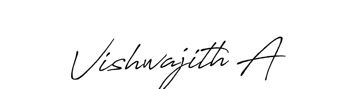 Also You can easily find your signature by using the search form. We will create Vishwajith A name handwritten signature images for you free of cost using Antro_Vectra_Bolder sign style. Vishwajith A signature style 7 images and pictures png