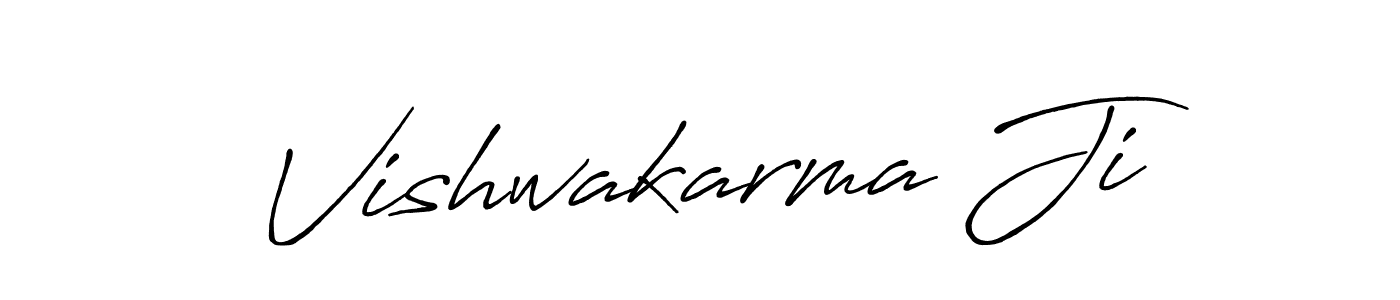 Similarly Antro_Vectra_Bolder is the best handwritten signature design. Signature creator online .You can use it as an online autograph creator for name Vishwakarma Ji. Vishwakarma Ji signature style 7 images and pictures png