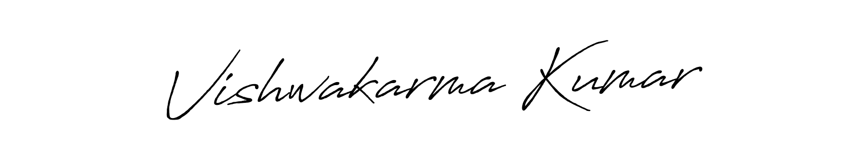 Also we have Vishwakarma Kumar name is the best signature style. Create professional handwritten signature collection using Antro_Vectra_Bolder autograph style. Vishwakarma Kumar signature style 7 images and pictures png