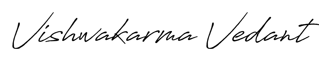 Make a beautiful signature design for name Vishwakarma Vedant. Use this online signature maker to create a handwritten signature for free. Vishwakarma Vedant signature style 7 images and pictures png