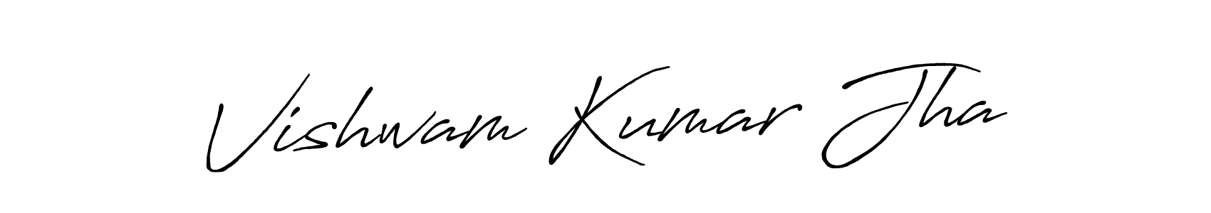 if you are searching for the best signature style for your name Vishwam Kumar Jha. so please give up your signature search. here we have designed multiple signature styles  using Antro_Vectra_Bolder. Vishwam Kumar Jha signature style 7 images and pictures png