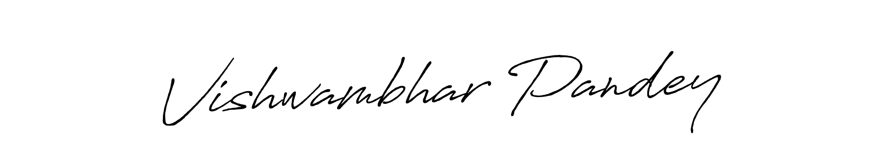 Use a signature maker to create a handwritten signature online. With this signature software, you can design (Antro_Vectra_Bolder) your own signature for name Vishwambhar Pandey. Vishwambhar Pandey signature style 7 images and pictures png