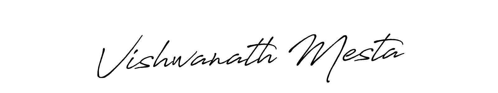 Design your own signature with our free online signature maker. With this signature software, you can create a handwritten (Antro_Vectra_Bolder) signature for name Vishwanath Mesta. Vishwanath Mesta signature style 7 images and pictures png