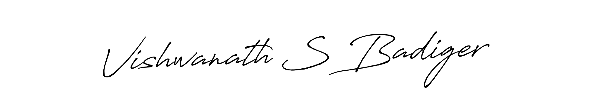 if you are searching for the best signature style for your name Vishwanath S Badiger. so please give up your signature search. here we have designed multiple signature styles  using Antro_Vectra_Bolder. Vishwanath S Badiger signature style 7 images and pictures png