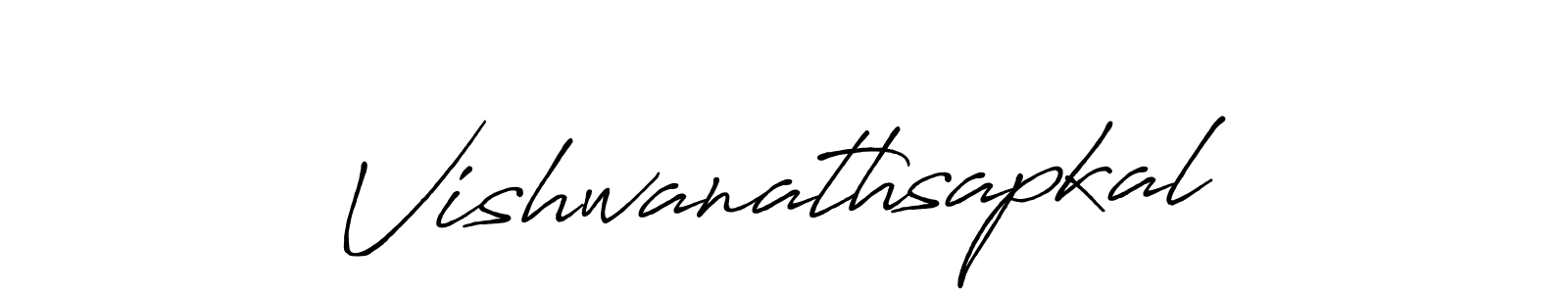 Also we have Vishwanathsapkal name is the best signature style. Create professional handwritten signature collection using Antro_Vectra_Bolder autograph style. Vishwanathsapkal signature style 7 images and pictures png