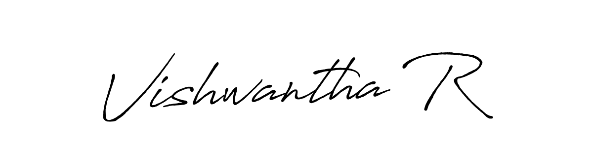 Also we have Vishwantha R name is the best signature style. Create professional handwritten signature collection using Antro_Vectra_Bolder autograph style. Vishwantha R signature style 7 images and pictures png