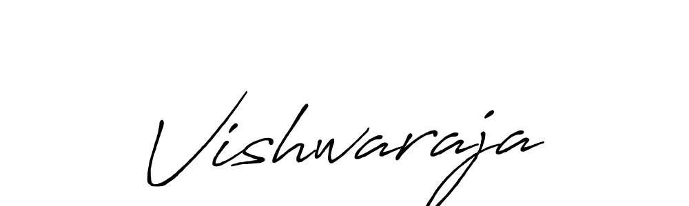 Make a beautiful signature design for name Vishwaraja. With this signature (Antro_Vectra_Bolder) style, you can create a handwritten signature for free. Vishwaraja signature style 7 images and pictures png