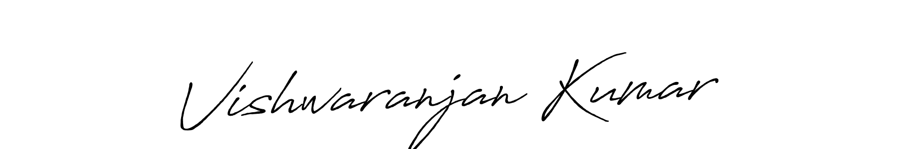 How to make Vishwaranjan Kumar name signature. Use Antro_Vectra_Bolder style for creating short signs online. This is the latest handwritten sign. Vishwaranjan Kumar signature style 7 images and pictures png