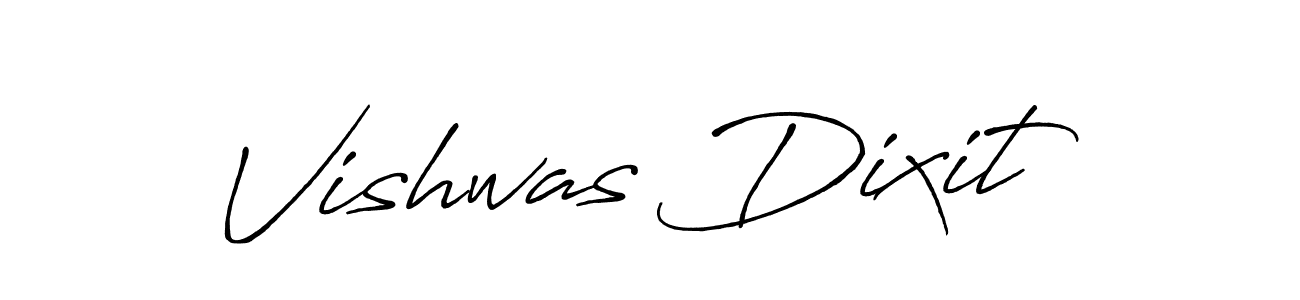 Vishwas Dixit stylish signature style. Best Handwritten Sign (Antro_Vectra_Bolder) for my name. Handwritten Signature Collection Ideas for my name Vishwas Dixit. Vishwas Dixit signature style 7 images and pictures png