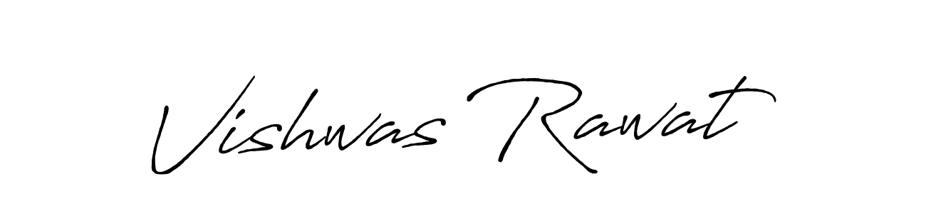 The best way (Antro_Vectra_Bolder) to make a short signature is to pick only two or three words in your name. The name Vishwas Rawat include a total of six letters. For converting this name. Vishwas Rawat signature style 7 images and pictures png