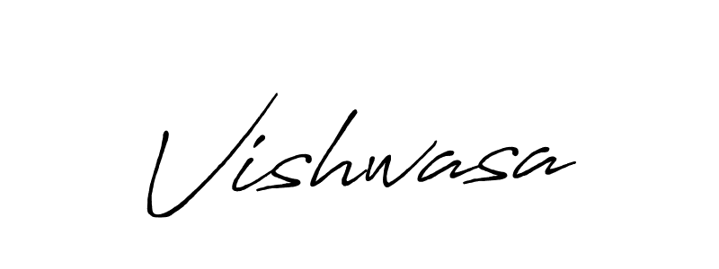 Make a beautiful signature design for name Vishwasa. With this signature (Antro_Vectra_Bolder) style, you can create a handwritten signature for free. Vishwasa signature style 7 images and pictures png