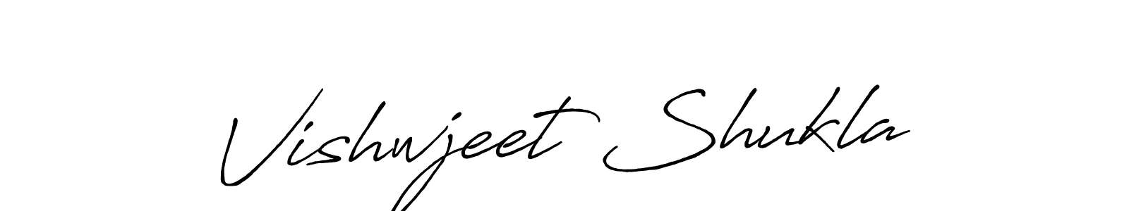 Also we have Vishwjeet Shukla name is the best signature style. Create professional handwritten signature collection using Antro_Vectra_Bolder autograph style. Vishwjeet Shukla signature style 7 images and pictures png