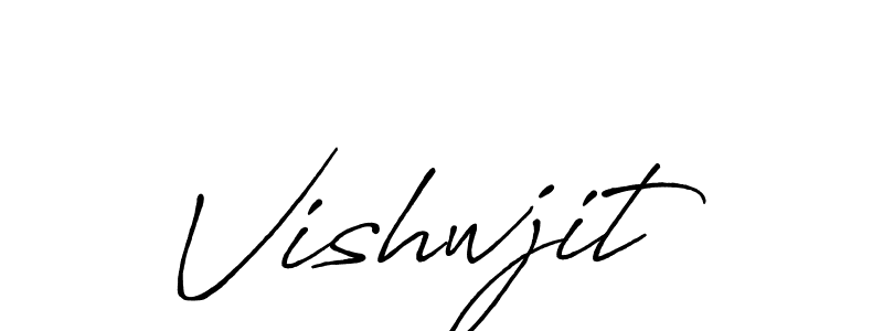 How to Draw Vishwjit signature style? Antro_Vectra_Bolder is a latest design signature styles for name Vishwjit. Vishwjit signature style 7 images and pictures png