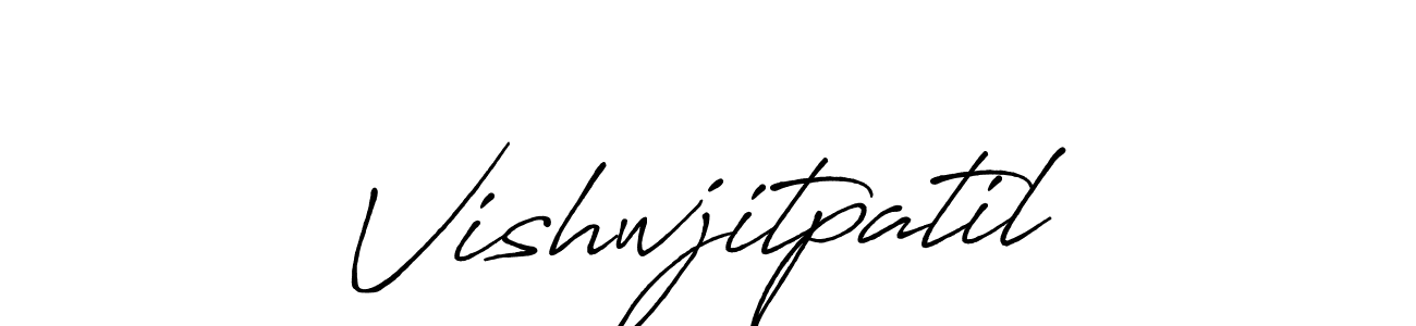 Use a signature maker to create a handwritten signature online. With this signature software, you can design (Antro_Vectra_Bolder) your own signature for name Vishwjitpatil. Vishwjitpatil signature style 7 images and pictures png