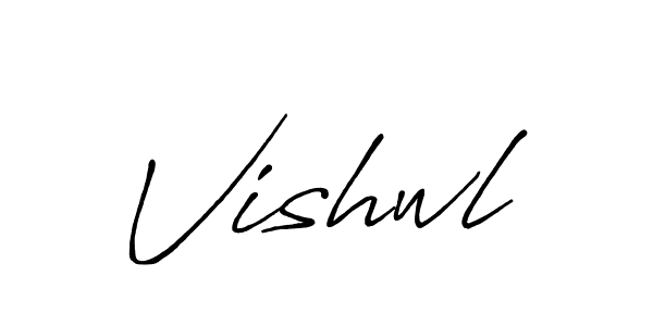 How to make Vishwl signature? Antro_Vectra_Bolder is a professional autograph style. Create handwritten signature for Vishwl name. Vishwl signature style 7 images and pictures png