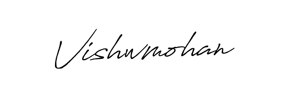 Design your own signature with our free online signature maker. With this signature software, you can create a handwritten (Antro_Vectra_Bolder) signature for name Vishwmohan. Vishwmohan signature style 7 images and pictures png