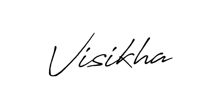 Design your own signature with our free online signature maker. With this signature software, you can create a handwritten (Antro_Vectra_Bolder) signature for name Visikha. Visikha signature style 7 images and pictures png