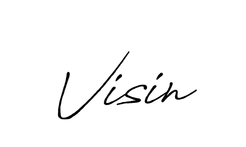 How to make Visin signature? Antro_Vectra_Bolder is a professional autograph style. Create handwritten signature for Visin name. Visin signature style 7 images and pictures png