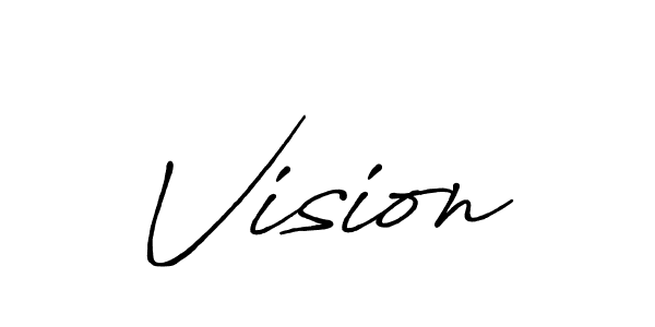 Also You can easily find your signature by using the search form. We will create Vision name handwritten signature images for you free of cost using Antro_Vectra_Bolder sign style. Vision signature style 7 images and pictures png