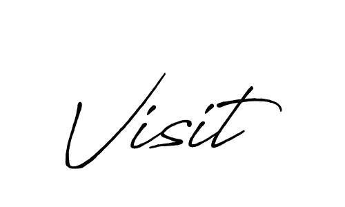 Also You can easily find your signature by using the search form. We will create Visit name handwritten signature images for you free of cost using Antro_Vectra_Bolder sign style. Visit signature style 7 images and pictures png