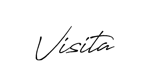 It looks lik you need a new signature style for name Visita. Design unique handwritten (Antro_Vectra_Bolder) signature with our free signature maker in just a few clicks. Visita signature style 7 images and pictures png