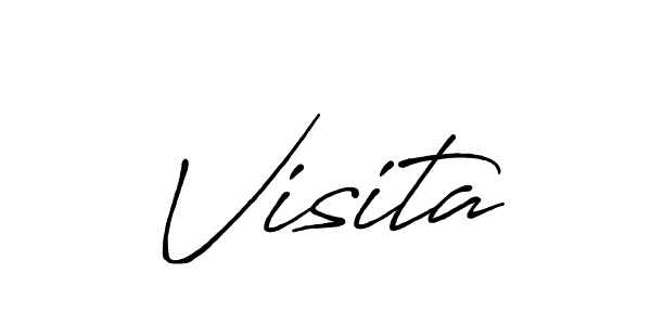 It looks lik you need a new signature style for name Visita. Design unique handwritten (Antro_Vectra_Bolder) signature with our free signature maker in just a few clicks. Visita signature style 7 images and pictures png