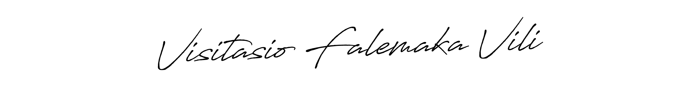 How to make Visitasio Falemaka Vili signature? Antro_Vectra_Bolder is a professional autograph style. Create handwritten signature for Visitasio Falemaka Vili name. Visitasio Falemaka Vili signature style 7 images and pictures png