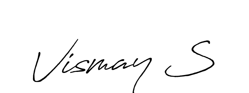 Best and Professional Signature Style for Vismay S. Antro_Vectra_Bolder Best Signature Style Collection. Vismay S signature style 7 images and pictures png