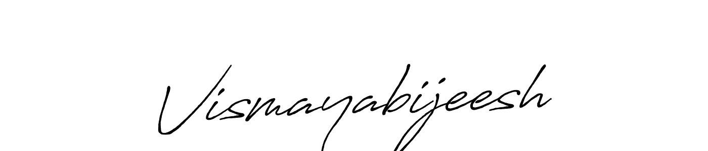 Also You can easily find your signature by using the search form. We will create Vismayabijeesh name handwritten signature images for you free of cost using Antro_Vectra_Bolder sign style. Vismayabijeesh signature style 7 images and pictures png