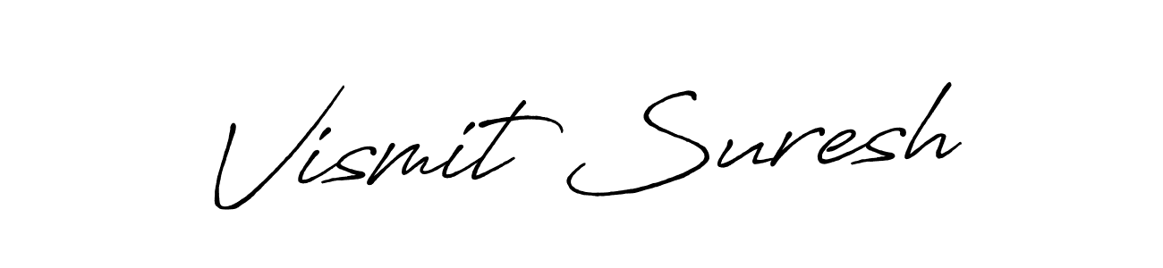 You should practise on your own different ways (Antro_Vectra_Bolder) to write your name (Vismit Suresh) in signature. don't let someone else do it for you. Vismit Suresh signature style 7 images and pictures png