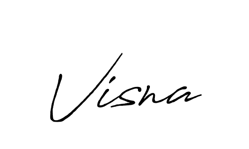 Use a signature maker to create a handwritten signature online. With this signature software, you can design (Antro_Vectra_Bolder) your own signature for name Visna. Visna signature style 7 images and pictures png