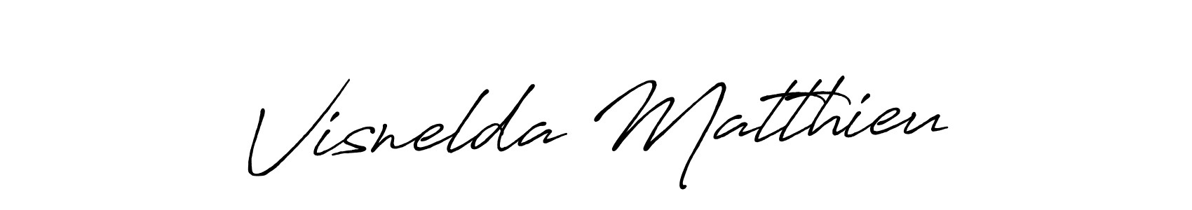 Make a beautiful signature design for name Visnelda Matthieu. With this signature (Antro_Vectra_Bolder) style, you can create a handwritten signature for free. Visnelda Matthieu signature style 7 images and pictures png