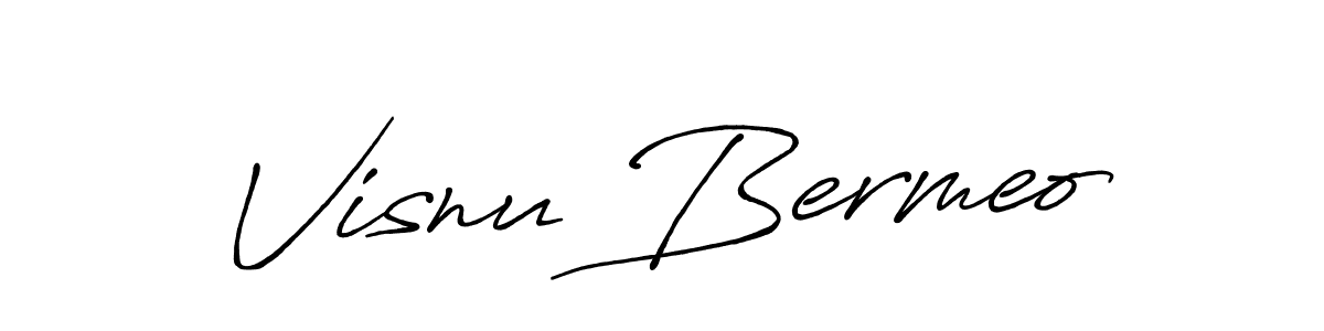 This is the best signature style for the Visnu Bermeo name. Also you like these signature font (Antro_Vectra_Bolder). Mix name signature. Visnu Bermeo signature style 7 images and pictures png