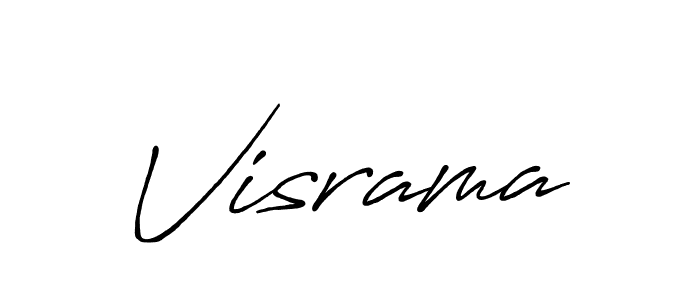 Also You can easily find your signature by using the search form. We will create Visrama name handwritten signature images for you free of cost using Antro_Vectra_Bolder sign style. Visrama signature style 7 images and pictures png