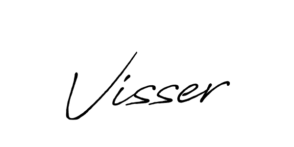 Design your own signature with our free online signature maker. With this signature software, you can create a handwritten (Antro_Vectra_Bolder) signature for name Visser. Visser signature style 7 images and pictures png