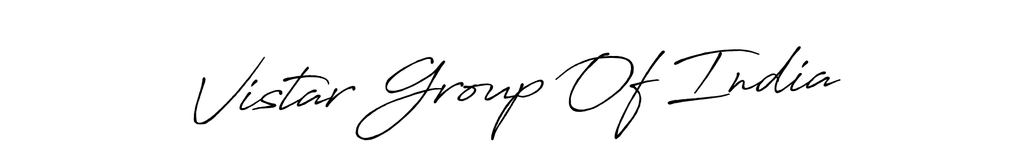 Also we have Vistar Group Of India name is the best signature style. Create professional handwritten signature collection using Antro_Vectra_Bolder autograph style. Vistar Group Of India signature style 7 images and pictures png