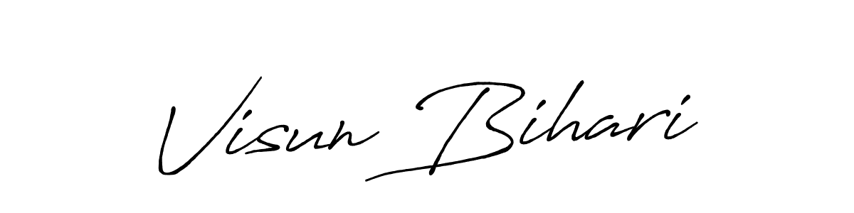 This is the best signature style for the Visun Bihari name. Also you like these signature font (Antro_Vectra_Bolder). Mix name signature. Visun Bihari signature style 7 images and pictures png