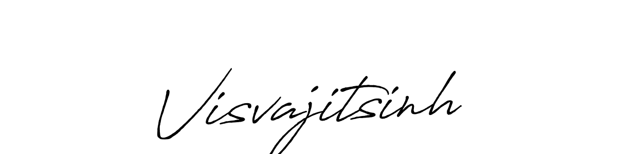 How to make Visvajitsinh name signature. Use Antro_Vectra_Bolder style for creating short signs online. This is the latest handwritten sign. Visvajitsinh signature style 7 images and pictures png