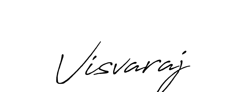 Make a beautiful signature design for name Visvaraj. With this signature (Antro_Vectra_Bolder) style, you can create a handwritten signature for free. Visvaraj signature style 7 images and pictures png