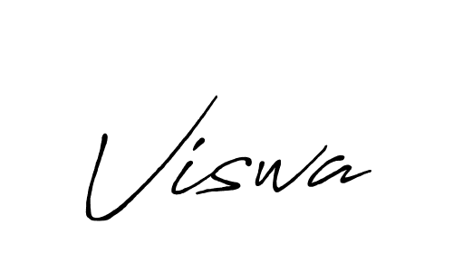 How to make Viswa name signature. Use Antro_Vectra_Bolder style for creating short signs online. This is the latest handwritten sign. Viswa signature style 7 images and pictures png