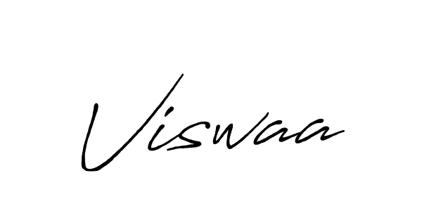 How to make Viswaa name signature. Use Antro_Vectra_Bolder style for creating short signs online. This is the latest handwritten sign. Viswaa signature style 7 images and pictures png