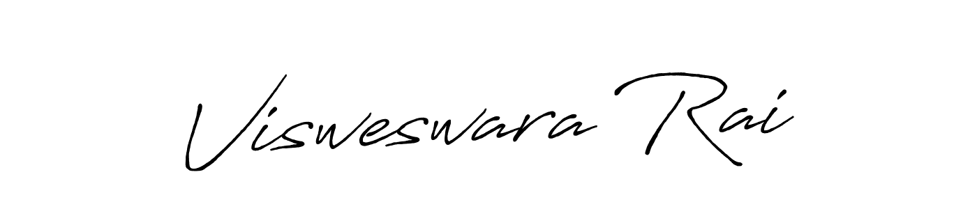 The best way (Antro_Vectra_Bolder) to make a short signature is to pick only two or three words in your name. The name Visweswara Rai include a total of six letters. For converting this name. Visweswara Rai signature style 7 images and pictures png