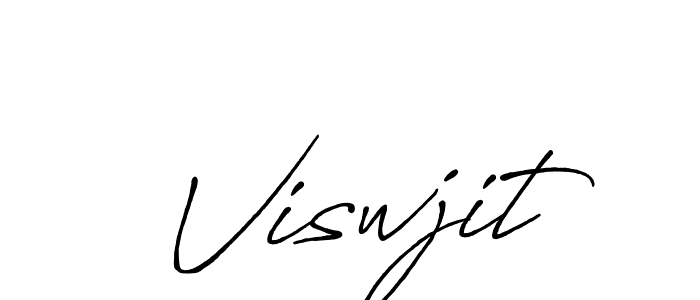How to make Viswjit signature? Antro_Vectra_Bolder is a professional autograph style. Create handwritten signature for Viswjit name. Viswjit signature style 7 images and pictures png