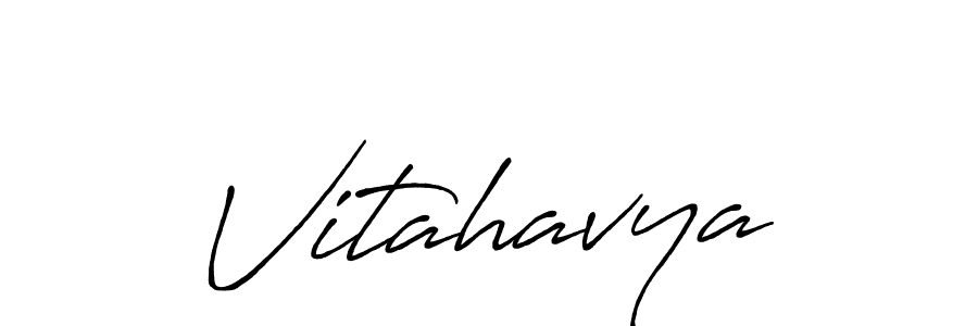 Once you've used our free online signature maker to create your best signature Antro_Vectra_Bolder style, it's time to enjoy all of the benefits that Vitahavya name signing documents. Vitahavya signature style 7 images and pictures png