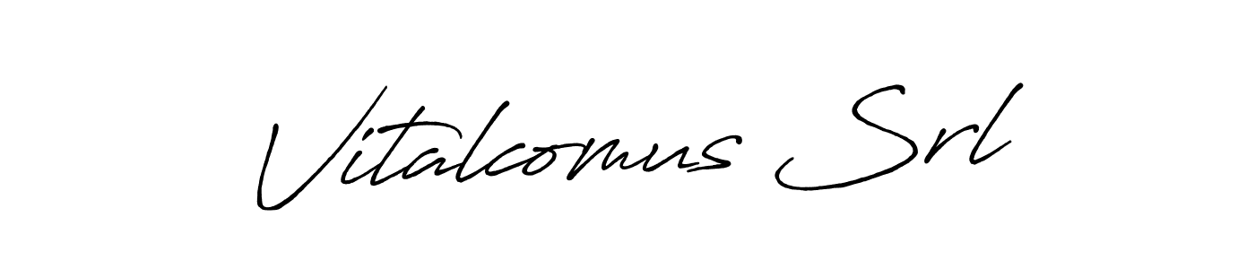 Design your own signature with our free online signature maker. With this signature software, you can create a handwritten (Antro_Vectra_Bolder) signature for name Vitalcomus Srl. Vitalcomus Srl signature style 7 images and pictures png